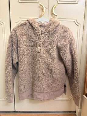 Sonoma Plush Sherpa Jacket in Taupe Brown